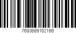 Código de barras (EAN, GTIN, SKU, ISBN): '7893689162168'