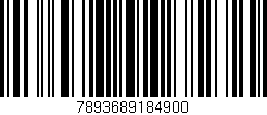 Código de barras (EAN, GTIN, SKU, ISBN): '7893689184900'
