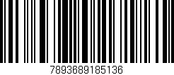Código de barras (EAN, GTIN, SKU, ISBN): '7893689185136'