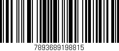 Código de barras (EAN, GTIN, SKU, ISBN): '7893689198815'