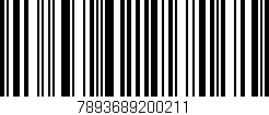 Código de barras (EAN, GTIN, SKU, ISBN): '7893689200211'