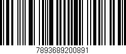 Código de barras (EAN, GTIN, SKU, ISBN): '7893689200891'