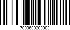 Código de barras (EAN, GTIN, SKU, ISBN): '7893689200983'