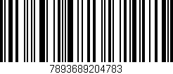 Código de barras (EAN, GTIN, SKU, ISBN): '7893689204783'