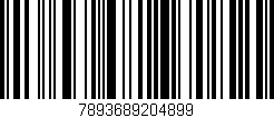 Código de barras (EAN, GTIN, SKU, ISBN): '7893689204899'