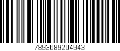 Código de barras (EAN, GTIN, SKU, ISBN): '7893689204943'