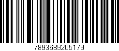 Código de barras (EAN, GTIN, SKU, ISBN): '7893689205179'