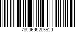 Código de barras (EAN, GTIN, SKU, ISBN): '7893689205520'