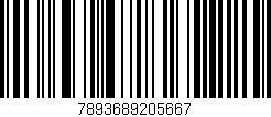 Código de barras (EAN, GTIN, SKU, ISBN): '7893689205667'