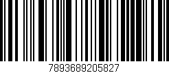 Código de barras (EAN, GTIN, SKU, ISBN): '7893689205827'