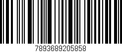 Código de barras (EAN, GTIN, SKU, ISBN): '7893689205858'