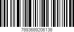 Código de barras (EAN, GTIN, SKU, ISBN): '7893689206138'