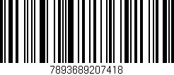 Código de barras (EAN, GTIN, SKU, ISBN): '7893689207418'