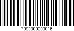 Código de barras (EAN, GTIN, SKU, ISBN): '7893689209016'