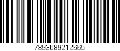 Código de barras (EAN, GTIN, SKU, ISBN): '7893689212665'