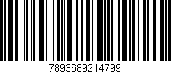 Código de barras (EAN, GTIN, SKU, ISBN): '7893689214799'