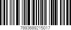 Código de barras (EAN, GTIN, SKU, ISBN): '7893689215017'