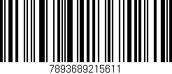 Código de barras (EAN, GTIN, SKU, ISBN): '7893689215611'