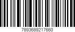 Código de barras (EAN, GTIN, SKU, ISBN): '7893689217660'