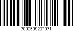 Código de barras (EAN, GTIN, SKU, ISBN): '7893689237071'