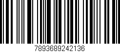 Código de barras (EAN, GTIN, SKU, ISBN): '7893689242136'