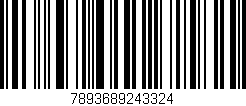 Código de barras (EAN, GTIN, SKU, ISBN): '7893689243324'