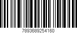 Código de barras (EAN, GTIN, SKU, ISBN): '7893689254160'