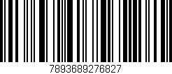 Código de barras (EAN, GTIN, SKU, ISBN): '7893689276827'