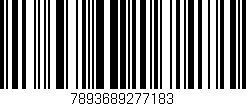 Código de barras (EAN, GTIN, SKU, ISBN): '7893689277183'