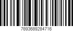 Código de barras (EAN, GTIN, SKU, ISBN): '7893689284716'