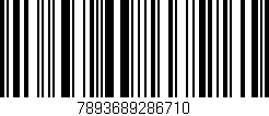 Código de barras (EAN, GTIN, SKU, ISBN): '7893689286710'