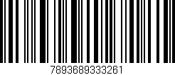 Código de barras (EAN, GTIN, SKU, ISBN): '7893689333261'