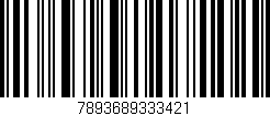 Código de barras (EAN, GTIN, SKU, ISBN): '7893689333421'
