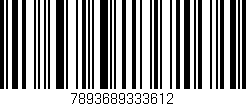 Código de barras (EAN, GTIN, SKU, ISBN): '7893689333612'