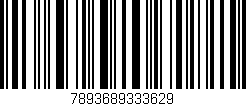 Código de barras (EAN, GTIN, SKU, ISBN): '7893689333629'
