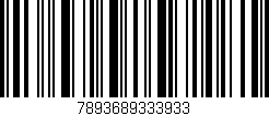 Código de barras (EAN, GTIN, SKU, ISBN): '7893689333933'