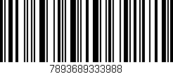 Código de barras (EAN, GTIN, SKU, ISBN): '7893689333988'