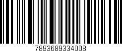 Código de barras (EAN, GTIN, SKU, ISBN): '7893689334008'