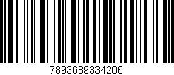 Código de barras (EAN, GTIN, SKU, ISBN): '7893689334206'