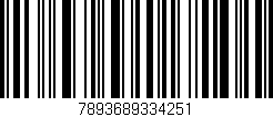 Código de barras (EAN, GTIN, SKU, ISBN): '7893689334251'