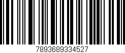 Código de barras (EAN, GTIN, SKU, ISBN): '7893689334527'