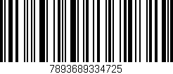 Código de barras (EAN, GTIN, SKU, ISBN): '7893689334725'
