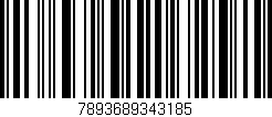 Código de barras (EAN, GTIN, SKU, ISBN): '7893689343185'
