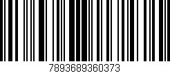 Código de barras (EAN, GTIN, SKU, ISBN): '7893689360373'
