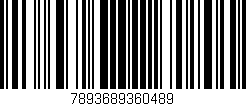 Código de barras (EAN, GTIN, SKU, ISBN): '7893689360489'