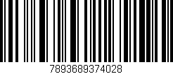 Código de barras (EAN, GTIN, SKU, ISBN): '7893689374028'