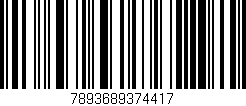 Código de barras (EAN, GTIN, SKU, ISBN): '7893689374417'