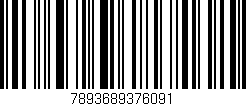 Código de barras (EAN, GTIN, SKU, ISBN): '7893689376091'