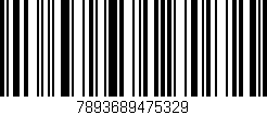 Código de barras (EAN, GTIN, SKU, ISBN): '7893689475329'