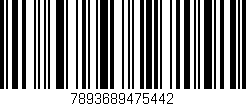 Código de barras (EAN, GTIN, SKU, ISBN): '7893689475442'